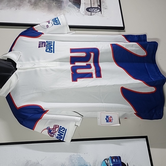 XL NY Giants NFL Game Day Fan Football Polo Jersey - Picture 3 of 8